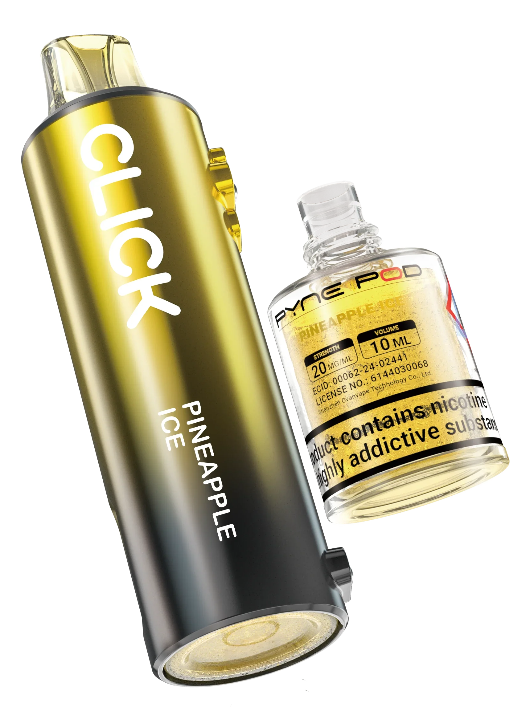 Pineapple Ice - Pyne Pod Click Prefilled Pod + Refill Container - Vapeslough