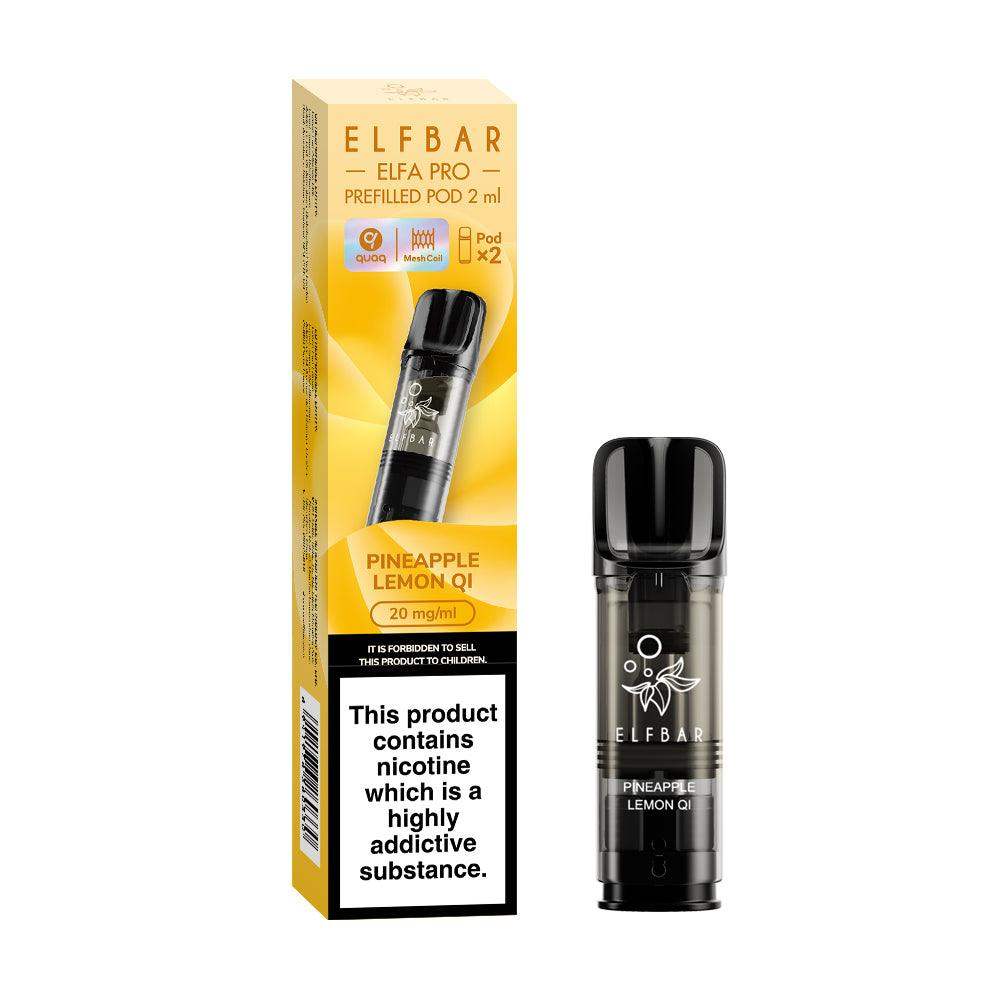 PINEAPPLE LEMON QI ELF BAR ELFA PRO PODS (PACK OF 2) - Vapeslough