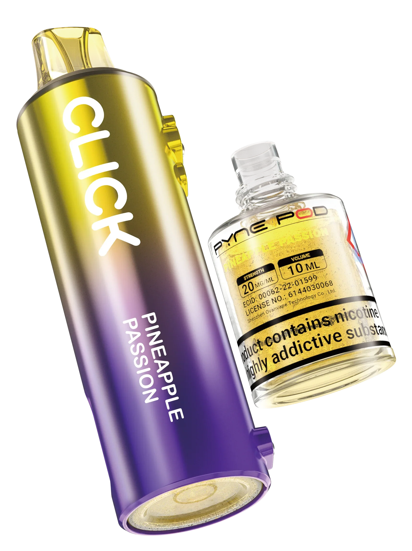 Pineapple Passion - Pyne Pod Click Prefilled Pod + Refill Container - Vapeslough