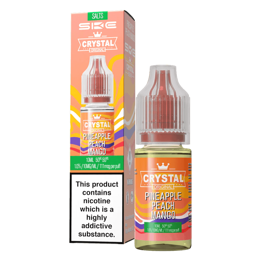 PINEAPPLE PEACH MANGO 10ML NIC SALT E-LIQUID BY SKE CRYSTAL ORIGINAL - Vapeslough