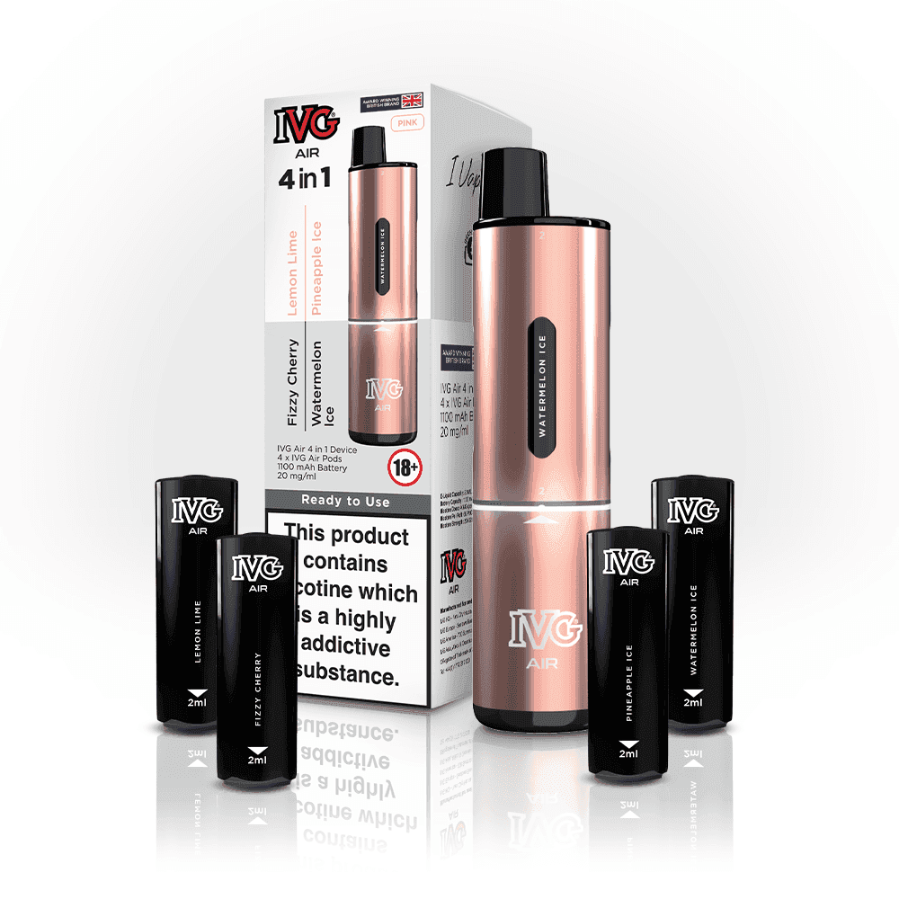 PINK EDITION IVG AIR 4 IN 1 VAPE KIT - Vapeslough