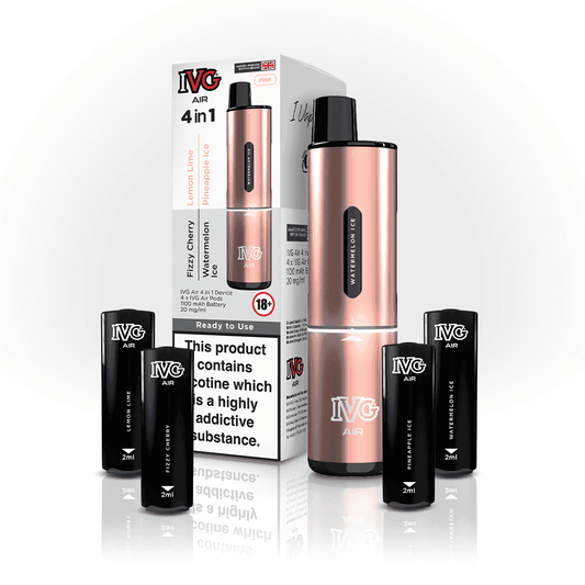 PINK EDITION IVG AIR 4 IN 1 VAPE KIT - Vapeslough