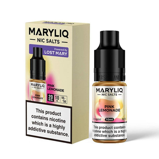PINK LEMONADE 10ML E-LIQUID NICOTINE SALT BY MARYLIQ - LOST MARY - Vapeslough