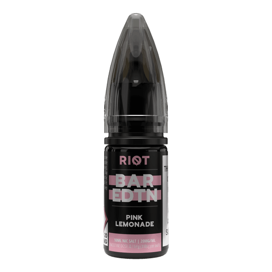 PINK LEMONADE - BAR EDTN - 10ML NIC SALT E-LIQUID - 0MG | 5MG | 10MG | 20MG BY RIOT SQUAD - Vapeslough