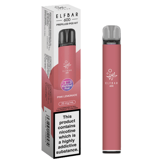 PINK LEMONADE - ELFBAR 600 PREFILLED POD KIT - Vapeslough