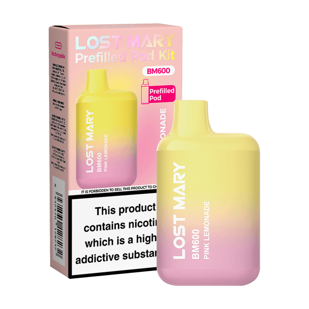 PINK LEMONADE - LOST MARY BM600 PREFILLED POD KIT - Vapeslough