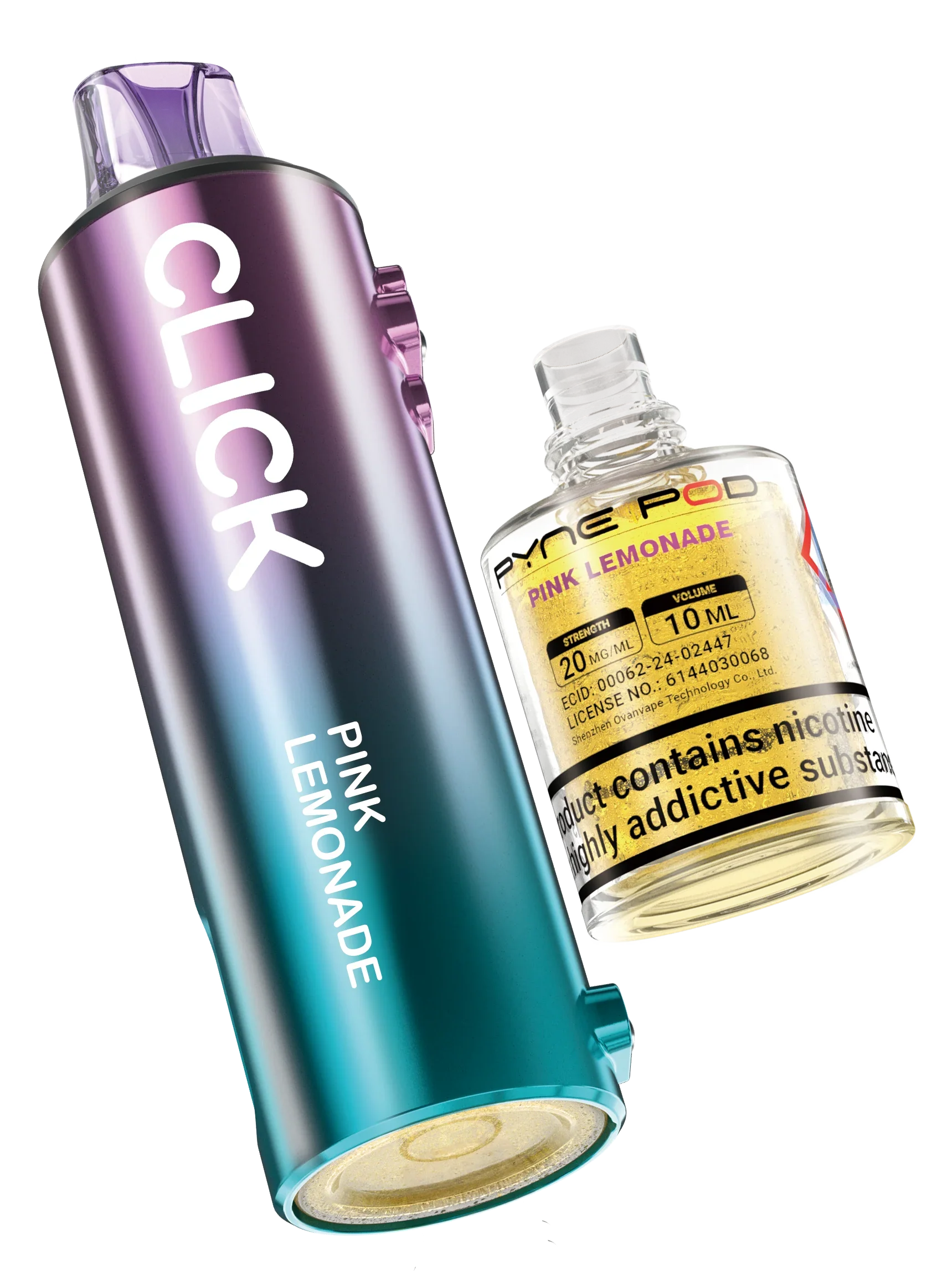 Pink Purple Lemonade - Pyne Pod Click Prefilled Pod + Refill Container - Vapeslough