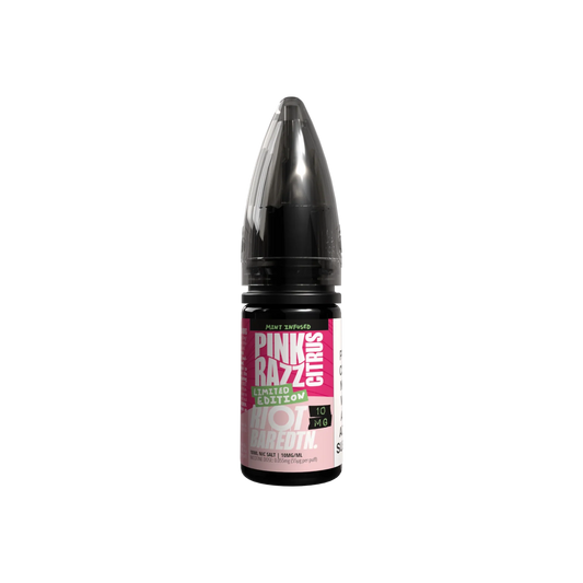 PINK RAZZ CITRUS - LMTD ETDN - 10ML NIC SALT E-LIQUID - 5MG | 10MG | 20MG BY RIOT SQUAD - Vapeslough