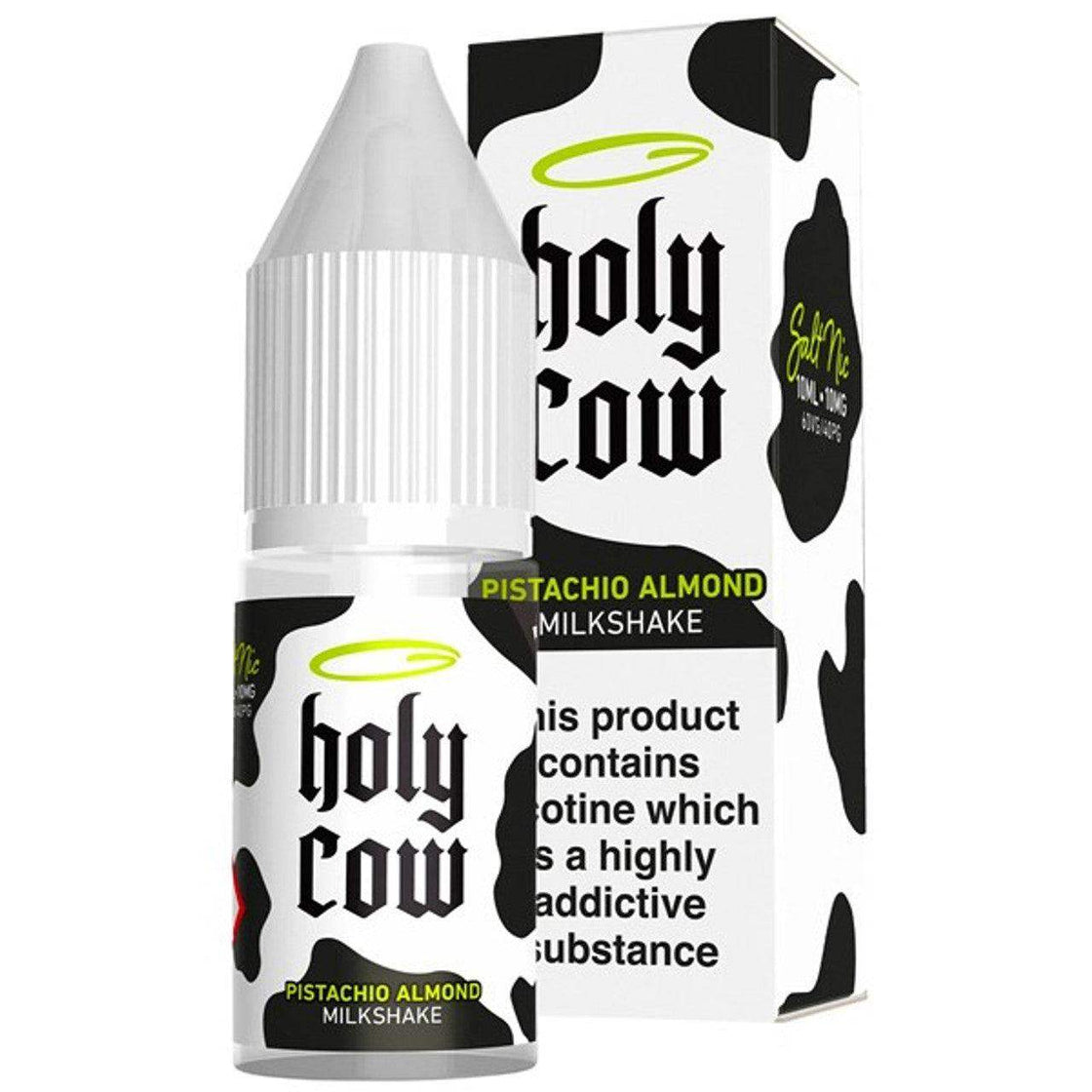 PISTACHIO ALMOND MILKSHAKE 10ML NICOTINE SALT E-LIQUID BY HOLY COW - Vapeslough