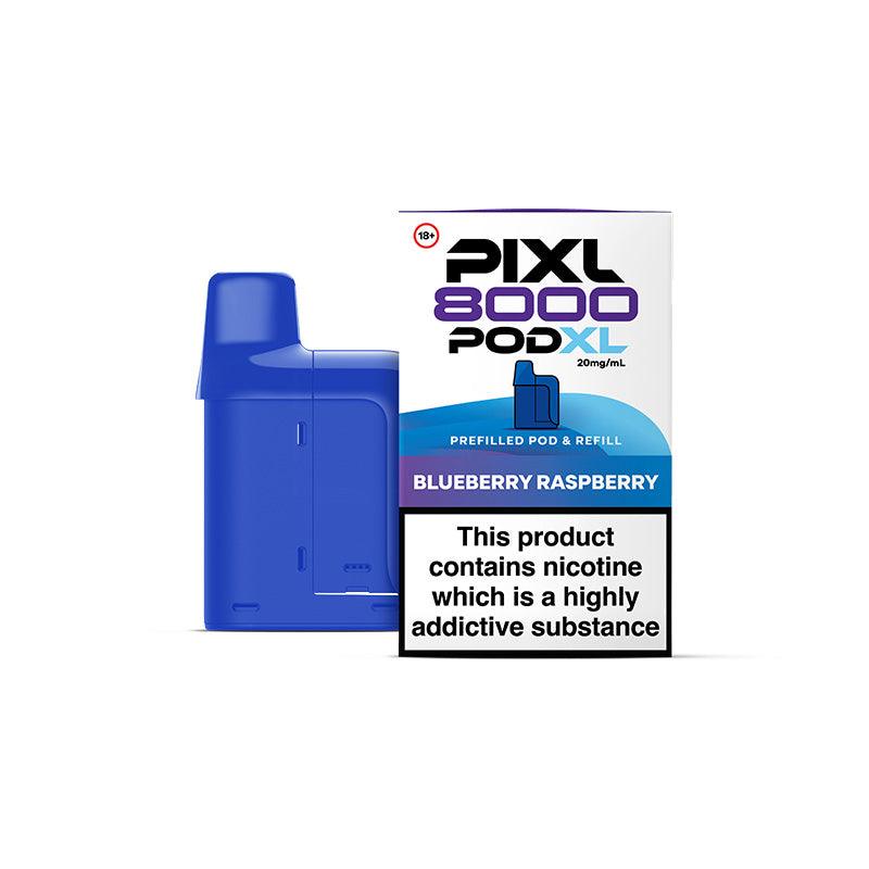 PIXL 8000 BLUEBERRY RASPBERRY VAPE POD - 20mg - Vapeslough