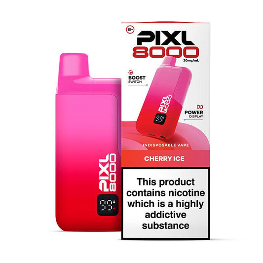 PIXL 8000 CHERRY ICE PRE-FILLED VAPE KIT - 20mg - Vapeslough