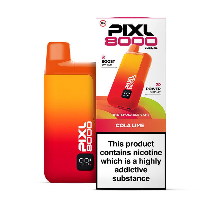PIXL 8000 COLA LIME PRE-FILLED VAPE KIT - 20mg - Vapeslough