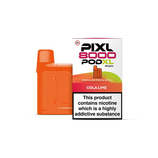 PIXL 8000 COLA LIME VAPE POD - 20mg - Vapeslough