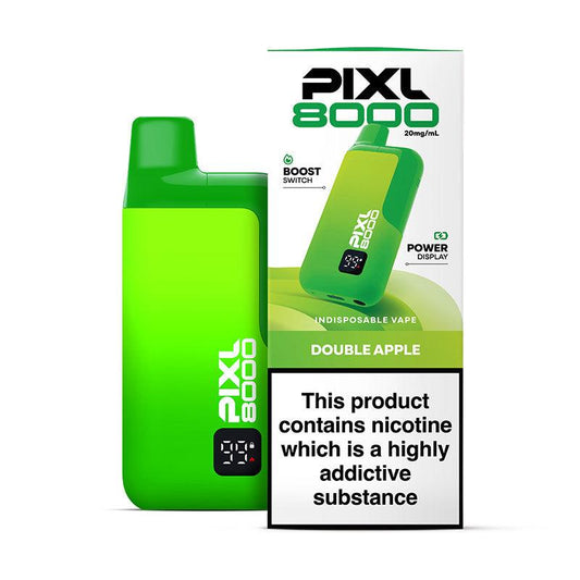 PIXL 8000 DOUBLE APPLE PRE-FILLED VAPE KIT - 20mg - Vapeslough