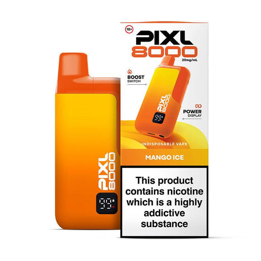 PIXL 8000 MANGO ICE PRE-FILLED VAPE KIT - 20mg - Vapeslough
