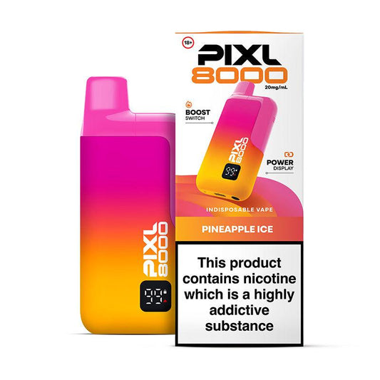 PIXL 8000 PINEAPPLE ICE PRE-FILLED VAPE KIT - 20mg - Vapeslough