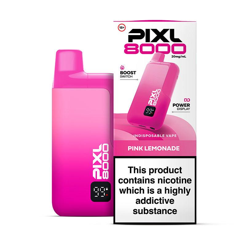 PIXL 8000 PINK LEMONADE PRE-FILLED VAPE KIT - 20mg - Vapeslough