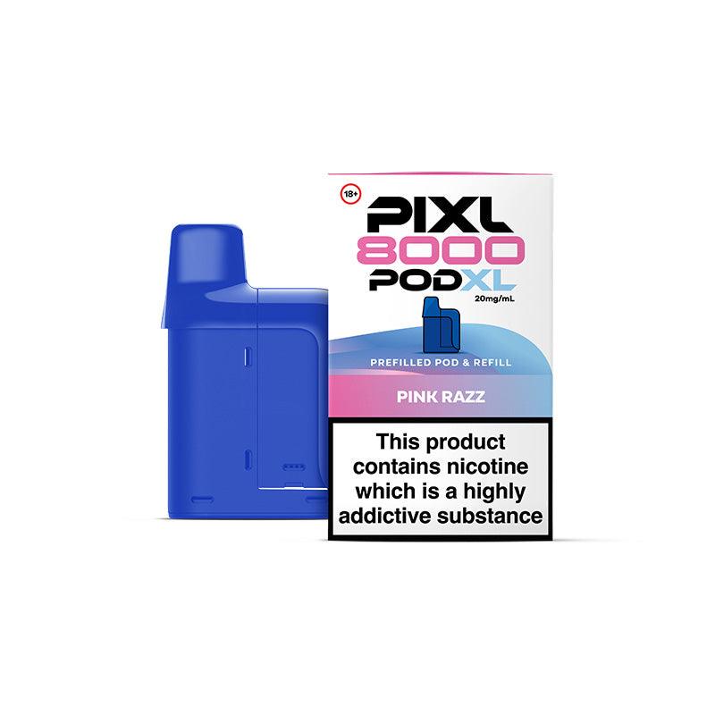PIXL 8000 PINK RAZZ VAPE POD - 20mg - Vapeslough