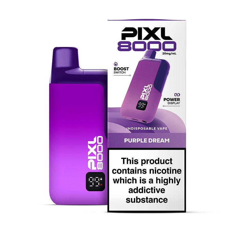 PIXL 8000 PURPLE DREAM PRE-FILLED VAPE KIT - 20mg - Vapeslough