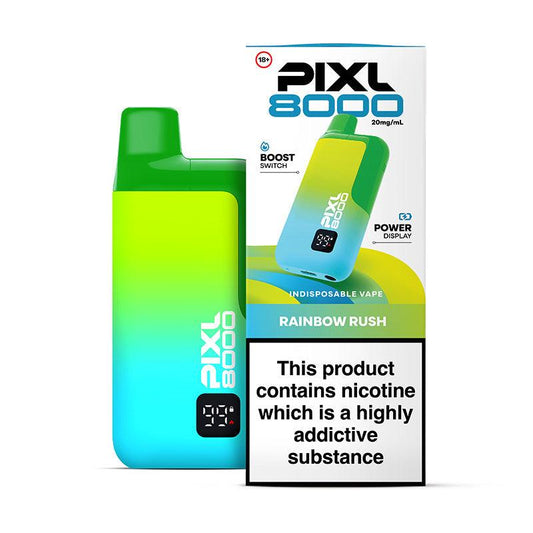 PIXL 8000 RAINBOW RUSH PRE-FILLED VAPE KIT - 20mg - Vapeslough