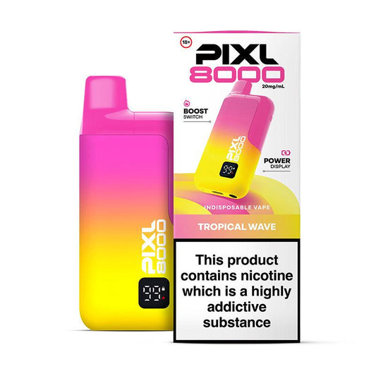 PIXL 8000 TROPICAL WAVE PRE-FILLED VAPE KIT - 20mg - Vapeslough