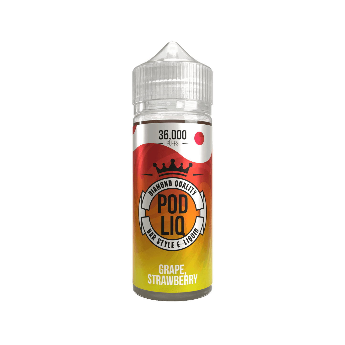POD LIQ DIAMOND EDTN - GRAPE & STRAWBERRY 100ML SHORT FILL E-LIQUID 50/50 BY RIOT SQUAD - Vapeslough