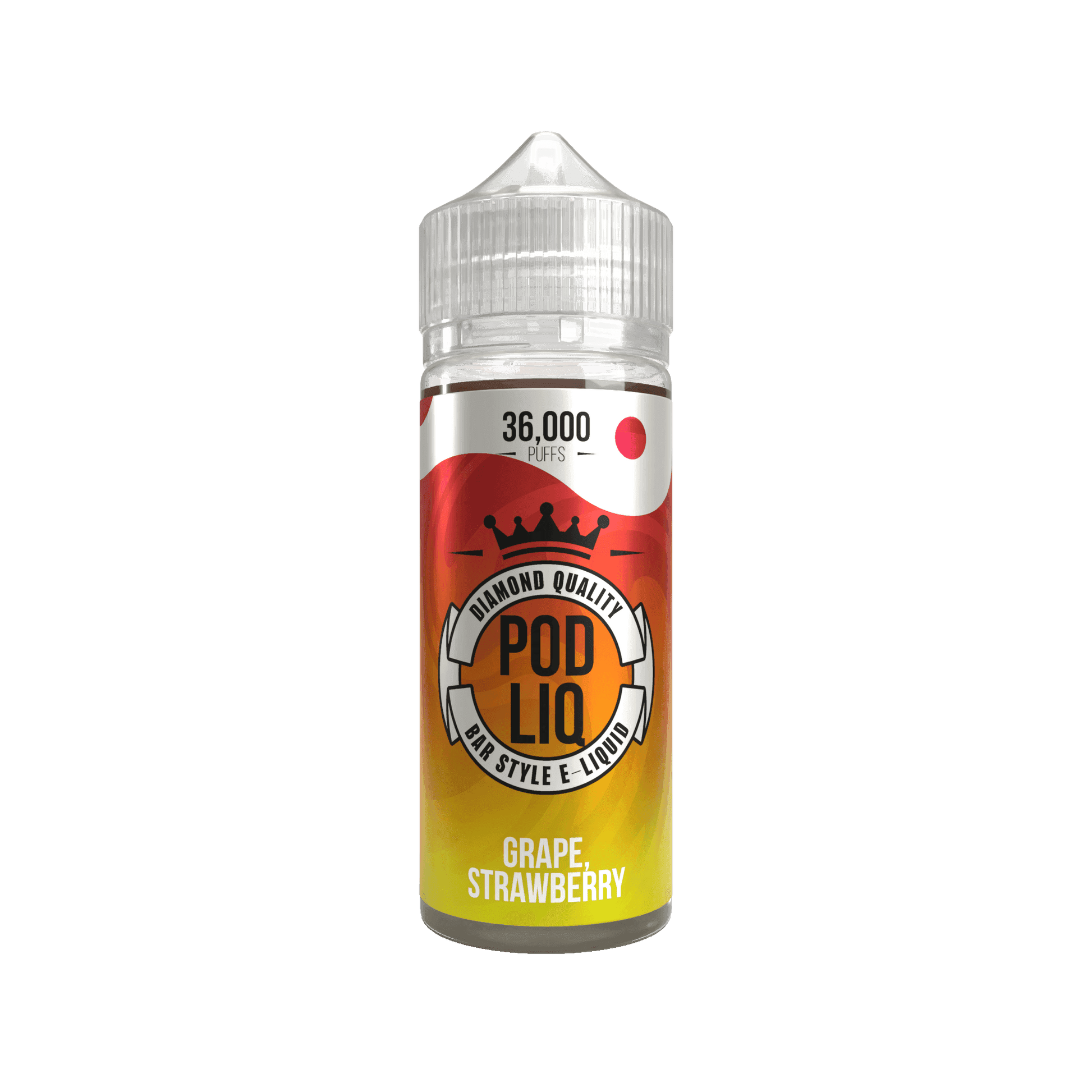 POD LIQ DIAMOND EDTN - GRAPE & STRAWBERRY 100ML SHORT FILL E-LIQUID 50/50 BY RIOT SQUAD - Vapeslough