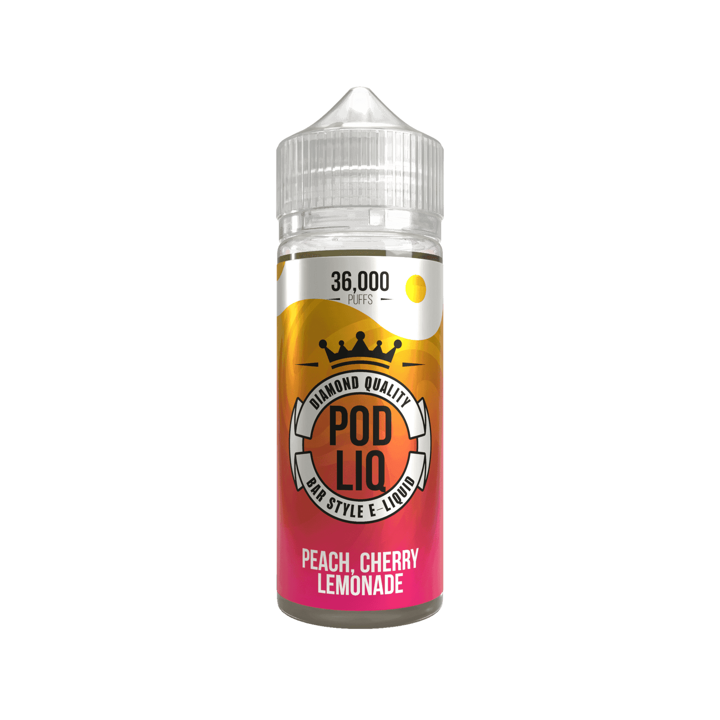 POD LIQ DIAMOND EDTN - PEACH CHERRY LEMONADE 100ML SHORT FILL E-LIQUID 50/50 BY RIOT SQUAD - Vapeslough