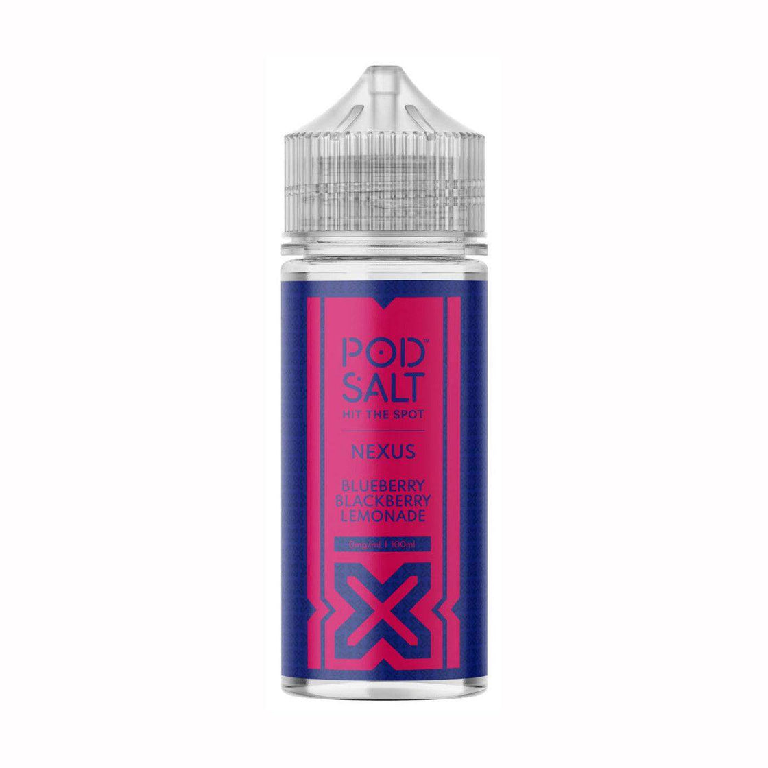 POD SALT NEXUS BLUEBERRY BLACKBERRY LEMONADE 100ML SHORTFILL E-LIQUID - Vapeslough