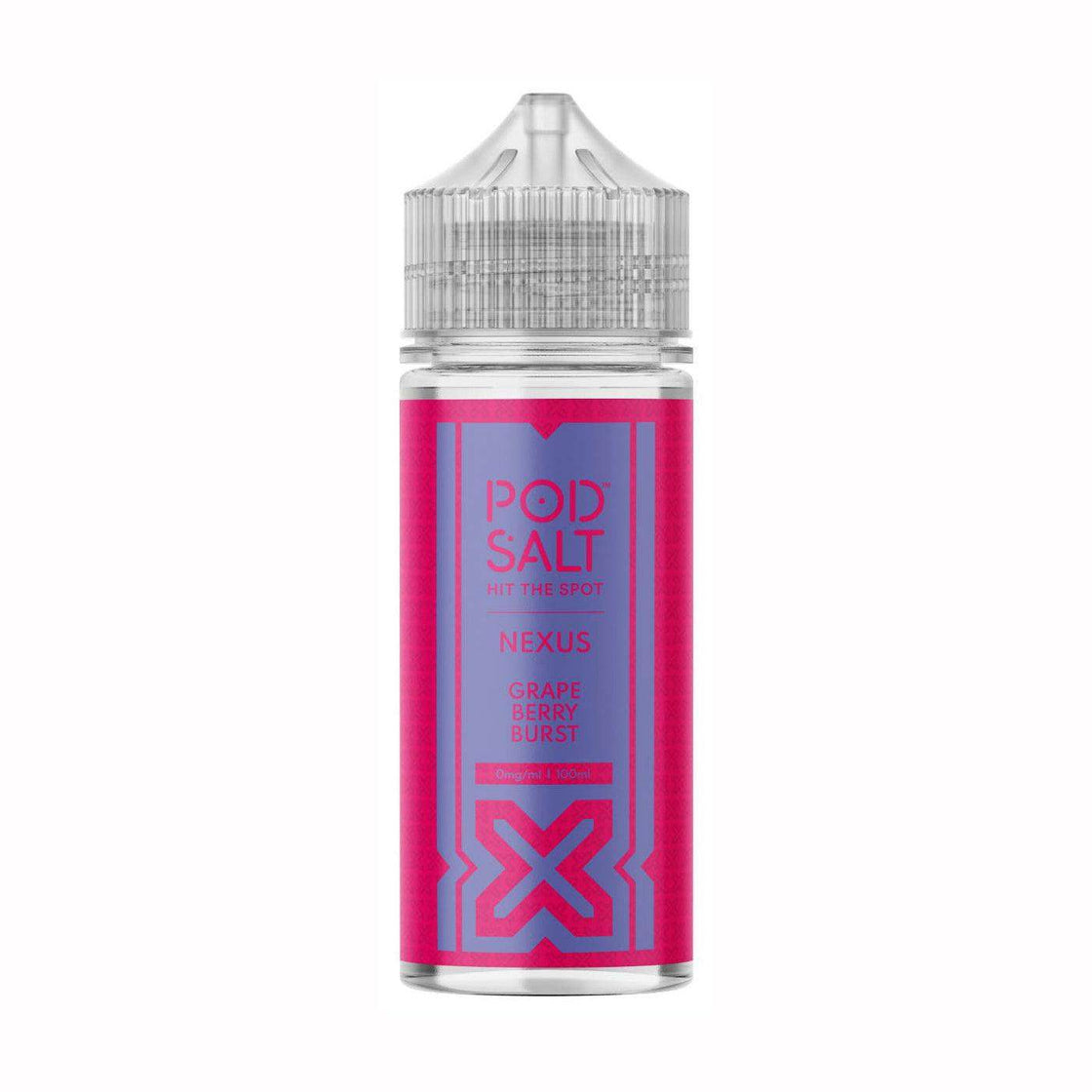 POD SALT NEXUS GRAPE BERRY BURST 100ML SHORTFILL E-LIQUID - Vapeslough