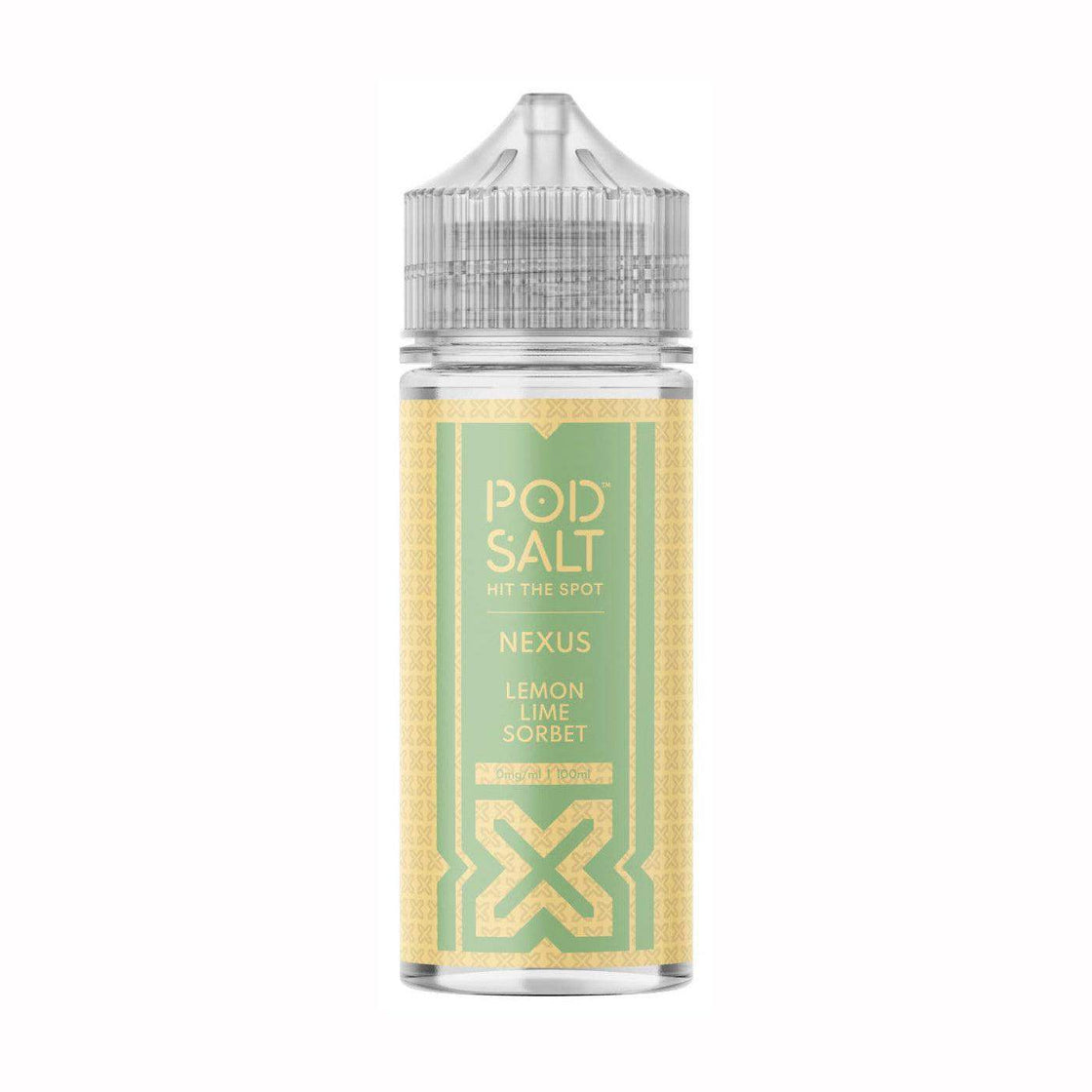 POD SALT NEXUS LEMON LIME SORBET 100ML SHORTFILL E-LIQUID - Vapeslough