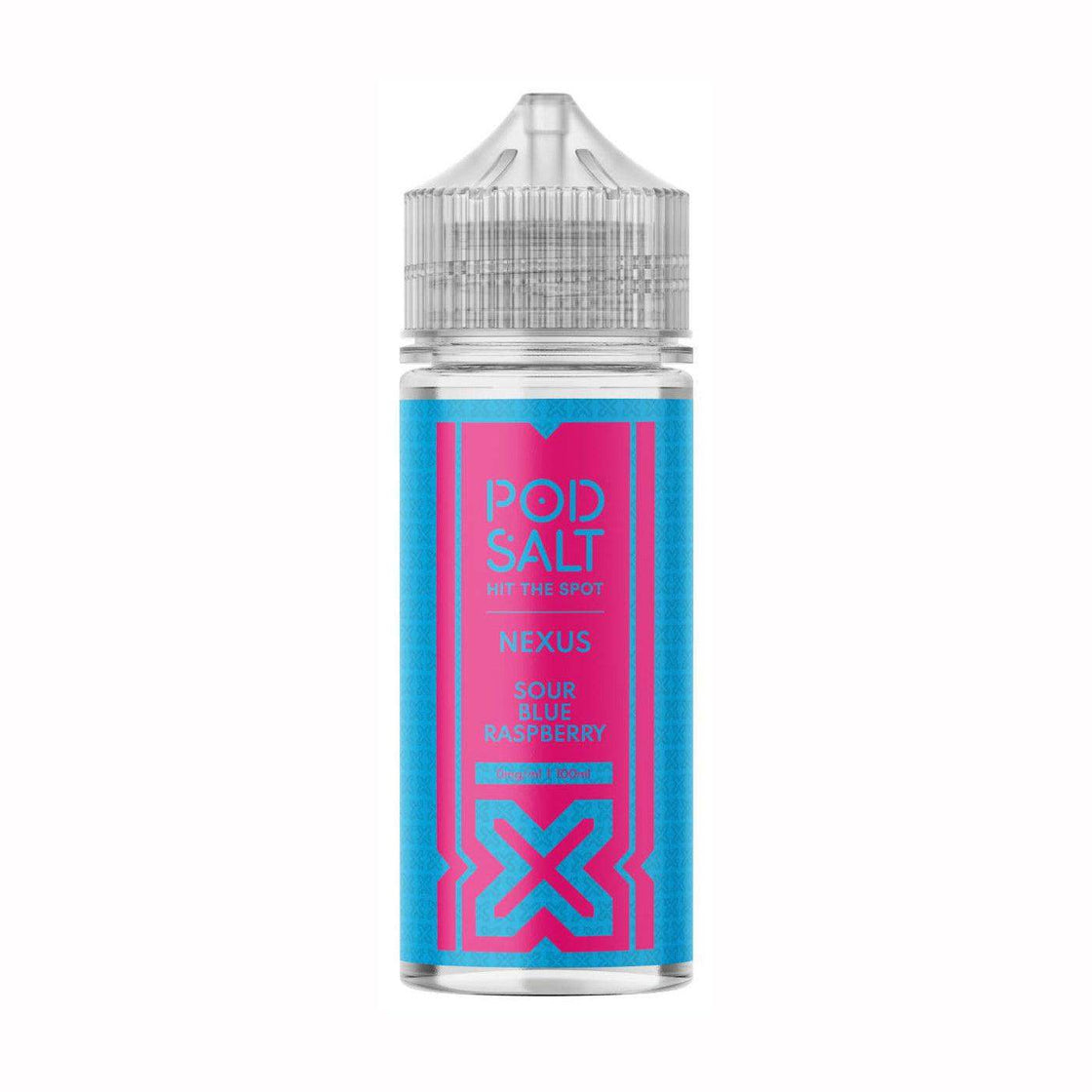 POD SALT NEXUS SOUR BLUE RASPBERRY 100ML SHORTFILL E-LIQUID - Vapeslough