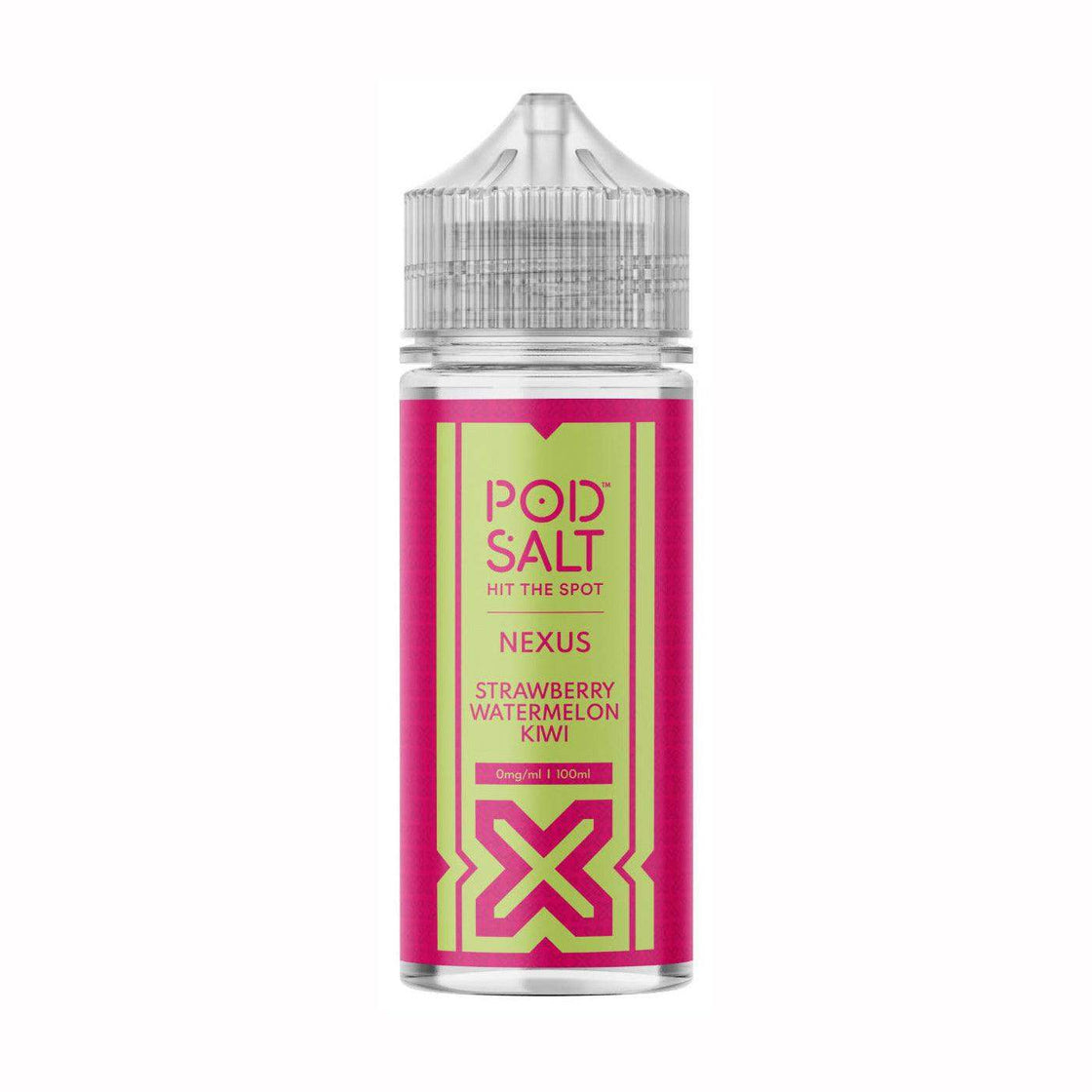 POD SALT NEXUS STRAWBERRY WATERMELON KIWI 100ML SHORTFILL E-LIQUID - Vapeslough