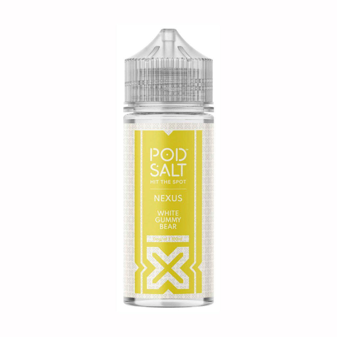 POD SALT NEXUS WHITE GUMMY BEAR 100ML SHORTFILL E-LIQUID - Vapeslough