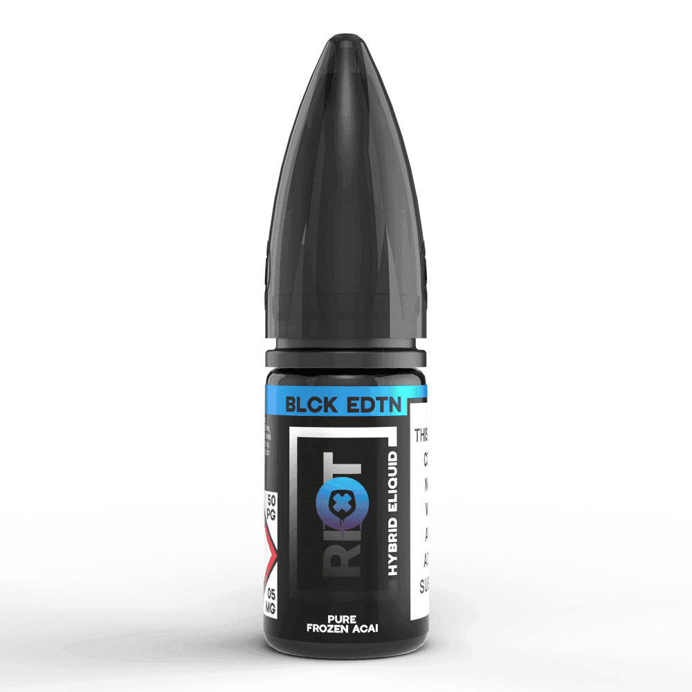 PURE FROZEN ACAI 10ML NIC SALT E-LIQUID - BLCK EDTN - 5MG | 10MG | 20MG BY RIOT SQUAD - Vapeslough