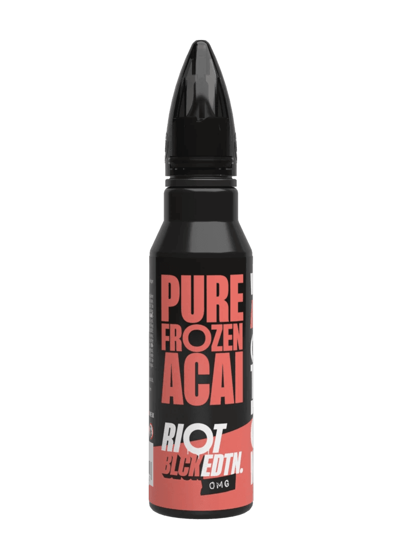 PURE FROZEN ACAI - BLCK EDTN 50ML SHORT FILL E-LIQUID BY RIOT SQUAD - Vapeslough