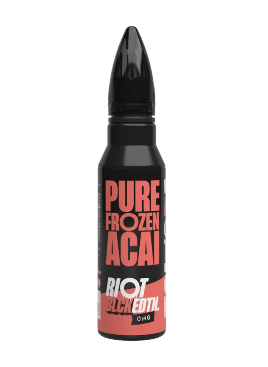 PURE FROZEN ACAI - BLCK EDTN 50ML SHORT FILL E-LIQUID BY RIOT SQUAD - Vapeslough