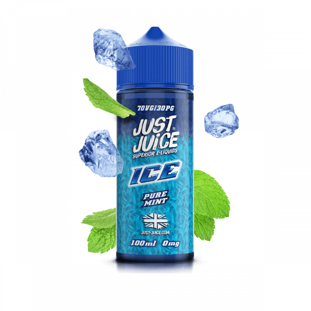 PURE MINT ICE 100ML SHORT FILL E-LIQUID BY JUST JUICE - Vapeslough