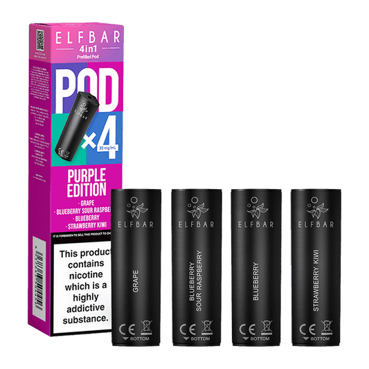 PURPLE EDITION ELFBAR 4IN1 PODS - Vapeslough