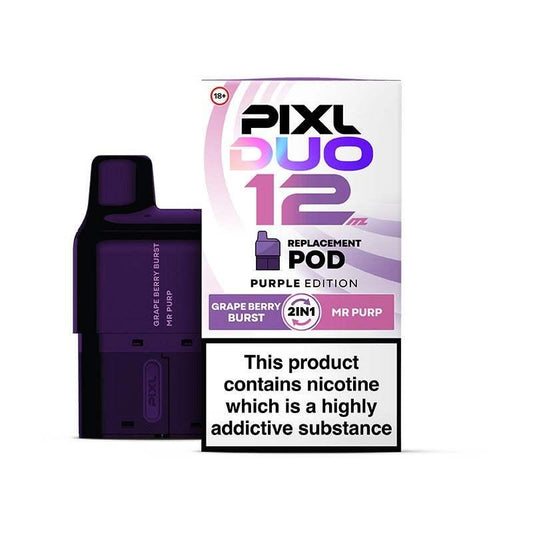 PURPLE EDITION - PIXL DUO 12K REPLACEMENT PREFILLED POD - Vapeslough