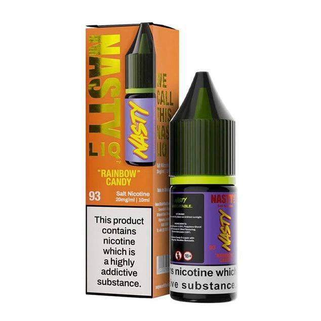 RAINBOW CANDY 10ML E LIQUID NICOTINE SALT BY NASTY LIQ - Vapeslough