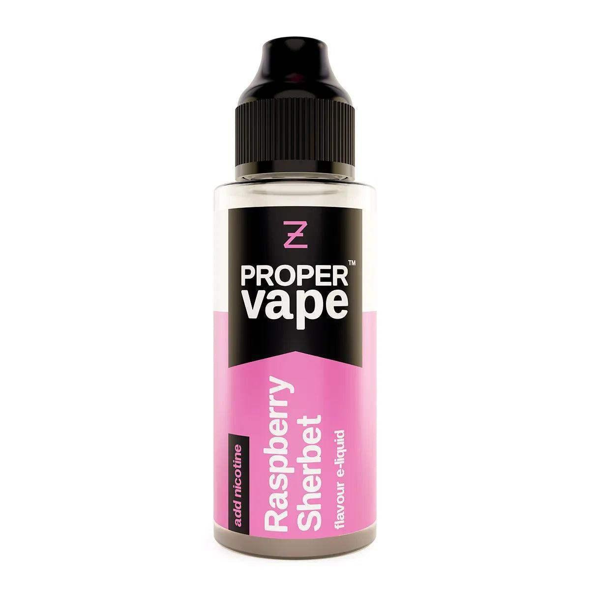 RASPBERRY SHERBET 100ML SHORT FILL E-LIQUID BY PROPER VAPE - ZEUS JUICE - Vapeslough