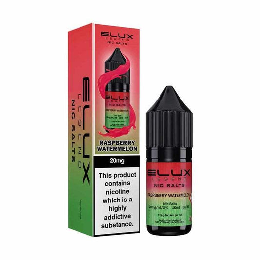 RASPBERRY WATERMELON 10ML NIC SALT BY ELUX LEGEND 10MG(1%) | 20MG(2%) - Vapeslough