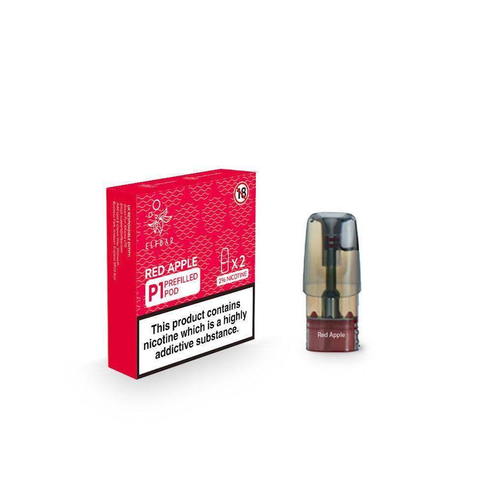 RED APPLE ELF BAR MATE P1 PODS (PACK OF 2) - Vapeslough
