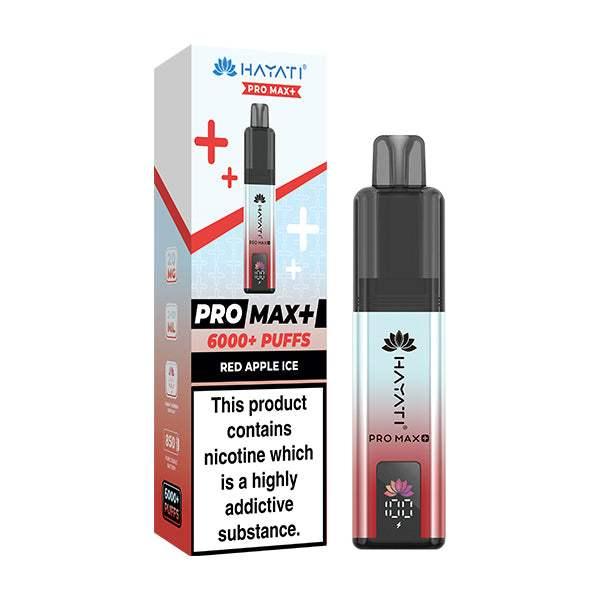 RED APPLE ICE - HAYATI PRO MAX+ DISPOSABLE VAPE - 20MG(2%) - Vapeslough