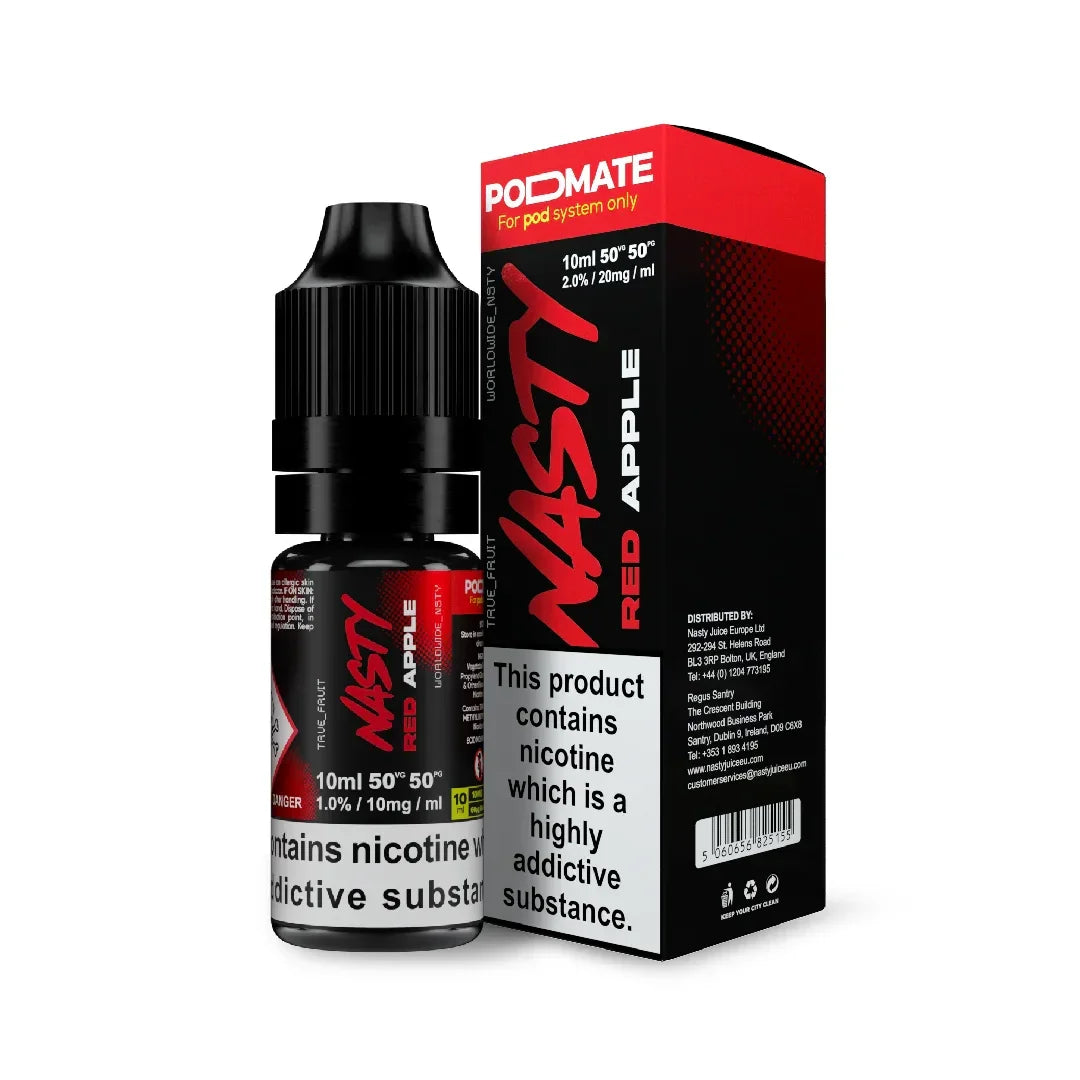 Red apple PODMATE 10ML NIC SALT NASTY JUICE - Vapeslough