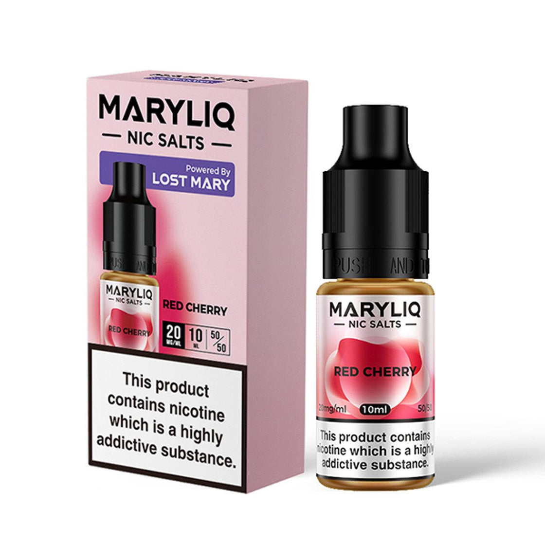 RED CHERRY 10ML E-LIQUID NICOTINE SALT BY MARYLIQ - LOST MARY - Vapeslough