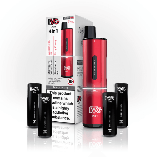 RED EDITION IVG AIR 4 IN 1 VAPE KIT - Vapeslough