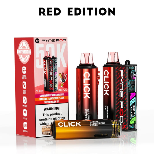 Red Edition - Pyne Pod Click 50K Prefilled Pod Kit - Vapeslough