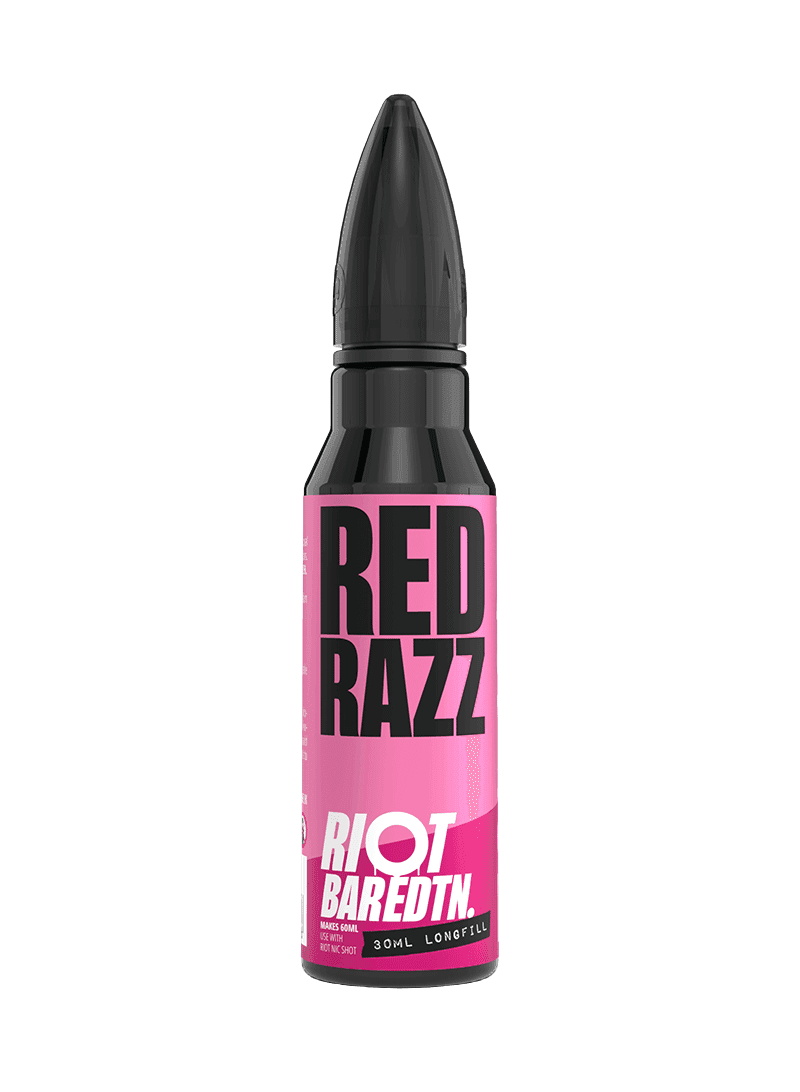 RED RAZZ - LONGFILL 30ML CONCENTRATE SHORT FILL E-LIQUID BY RIOT SQUAD - Vapeslough